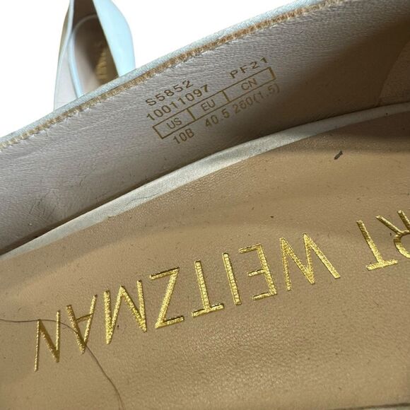 Revolve Stuart Weitzman White Anny Bow-detailed Pumps - Picture 11 of 12